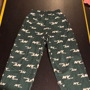 Kids Green NY Jets Logo Pajama Pants